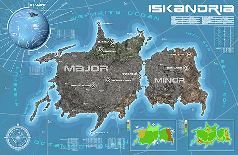 Landkarte Iskandria